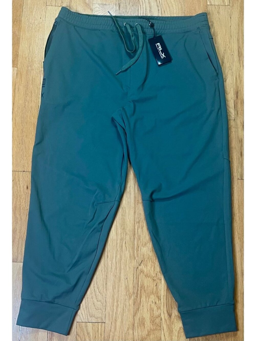 RLX Ralph Lauren Green Jogger Pants w/Zip Pocket - Men’s Size 2XL - NWT $125.00